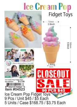 Ice Cream Pop Fidget Toys